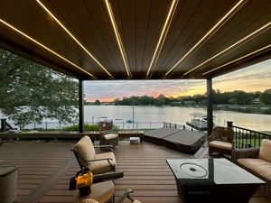 Pergola fixe en aluminium magique, imperméable, écologique, pavillon extérieur, structure durable <span class=keywords><strong>pour</strong></span> jardin, patio, balcon - Product Image 5