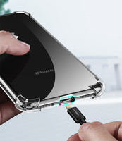 Coque transparente en TPU pour iPhone 17 Pro Max, étui de téléphone pratique en silicone transparent