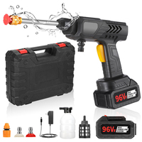Pistolet de lavage de voiture sans fil industriel 21V 140W avec matériau PP + métal, pression de 7 bars, batterie au lithium pour le nettoyage à haute pression