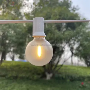 Bağlanabilir su geçirmez Festoon G40 küre açık LED dize peri Bar bahçe dekorasyon için 110V 220V ışıkları