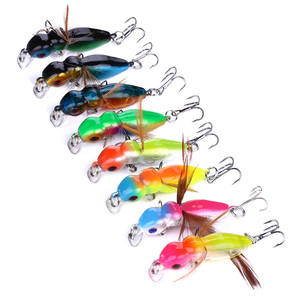 恒佳鱼饵套装批发 45mm Bee Pesca 3.4g <span class=keywords><strong>8</strong></span> 件/套 抛投昆虫摇柄鱼饵 Bass Isca - Product Image 1