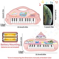 Children's Educational 13-Key Portable Battery Operated Electronic Keyboard Piano Toy for Kindergarten Fun Learning