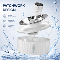 Fontaine à eau automatique en acier inoxydable de 2,8 L, OEM d'usine, pour chats et petits chiens, sans fil, à détection de mouvement, pour intérieur