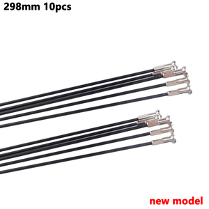 10 Piezas de Radios para Juego de Ruedas MAVIC <span class=keywords><strong>CR</strong></span> <span class=keywords><strong>AK</strong></span> EQ, Radios Rectos Planos para Bicicleta de Carretera con Cabecillas de Acero Inoxidable - Product Image 4