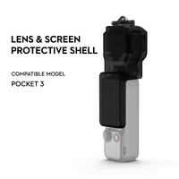 Coque de protection intégrale pour objectif de caméra de poche anti-chute et anti-rayures pour Pocket3 Pocket4, accessoires pour caméra de vlog portable