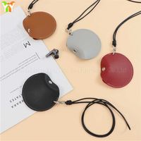 Nouvelle Pochette de Rangement Créative pour Écouteurs, Sac Suspendu Portable en Cuir PU Mini pour Écouteurs, Argent et Bijoux