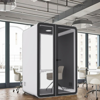 Cabines de confidentialité mobiles UNIBOOTH au design moderne, durables et insonorisées, pour bureaux, maisons, hôtels, écoles, gymnases, salons, centres commerciaux, de précision
