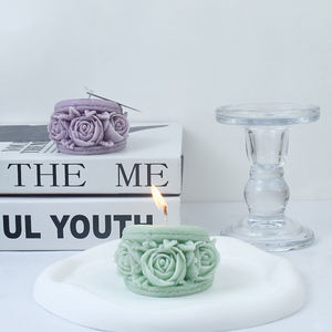 Early Riser 3D Macaroon Rose Bougie Moules Fleur Moules En Silicone pour Faire DIY Maison Bougies En Cire D'abeille <span class=keywords><strong>Moule</strong></span> <span class=keywords><strong>À</strong></span> Savon En Silicone - Product Image 4