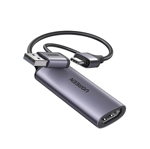 UGREEN Video Capture Card  to USB C Streaming Device 1080P 60FPS Capture 4K Input Audio Game Recording