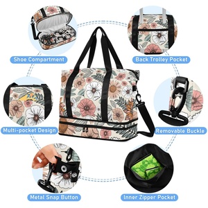 Wholesale Lightweight Carry on Nylon Waterproof Zipper Duffle Bag Luggage Luxury Custom Women Travel Bag - Product Image 5