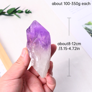 天然ルースクォーツ宝石用原石ラフクリスタル大型アメジスト歯結晶癒し用原石 - Product Image 2