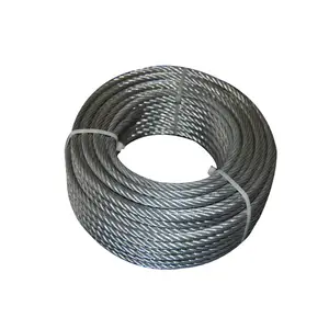 7X7/7X19 3/16" Preformed Galvanized Steel Wire Rope Galvanized Aircraft Cable