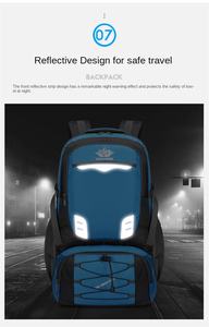 Sac à dos personnalisé extérieur haute capacité 50l Mochilas camping randonnée étanche voyage sacs à dos trekking tout-terrain sac à dos - Product Image 4