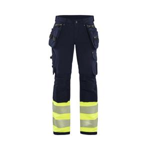 BLAKLADER - 719316428933D18 Pantalón hi-vis para mujer con 4 vías elástico Azul marino/Amarillo-EAN 7330509894897 ROPA DE TRABAJO DE LA HI-VIS - Product Image 1