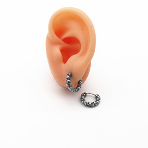 yunnique Skull Huggie <b>Earrings</b> Titanium Steel For Men And Women Fashion <b>Cuff</b> Jewelry - Product Image 4
