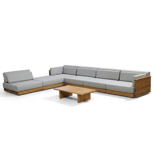 Set di Divani <span class=keywords><strong>da</strong></span> Esterno di Grado Commerciale, Mobili <span class=keywords><strong>in</strong></span> <span class=keywords><strong>Legno</strong></span> di Teak Resistenti per Hotel, Resort, Bordo Piscina, Patio e <span class=keywords><strong>Giardino</strong></span> - Product Image 4