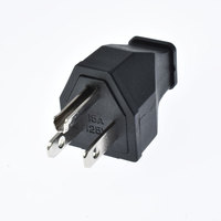 Adaptador de Enchufe Industrial Americano de 125V, 3 Pines, 15A, Conector Macho/Hembra USA 5-15P, Desmontable, Recubierto de Cobre y Níquel