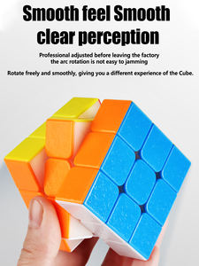 SENGSO, <span class=keywords><strong>Cubo</strong></span> de fuerza magnética de velocidad profesional, sin pegatinas, giro suave rápido, juego de rompecabezas de colores vivos, juguete cerebral para niños - Product Image 3