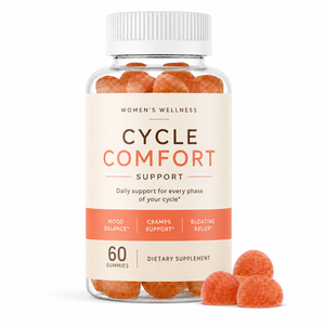 Gomitas de Apoyo para el SPM de Marca Privada, 60 Unidades, a Base de <span class=keywords><strong>Pectina</strong></span> Vegana con Raíz de Jengibre y Vitamina D3, Apoyo para el Equilibrio Hormonal - Product Image 1