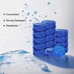 Flash Effervescent Bathroom Tank Stone Toilet Bowl Biodegradable Blue Toilet Cleaner Liquid