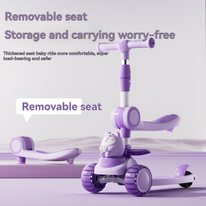 <span class=keywords><strong>Trottinette</strong></span> de luxe moderne à 3 roues pliable pour enfants de 3 à 6 <span class=keywords><strong>ans</strong></span>, vélo enfant grande capacité avec musique, voiture à bascule Yo-Yo - Product Image 6