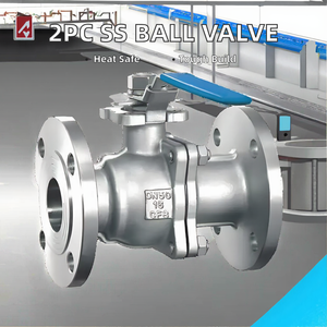 Aço Inoxidável 304/316 Manual Válvula De Esfera CF8M CF8 ASME B16.34 DN50 ISO 5211 Almofada De Montagem Direta Porta Cheia 2PC Flangeada End Gás - Product Image 2