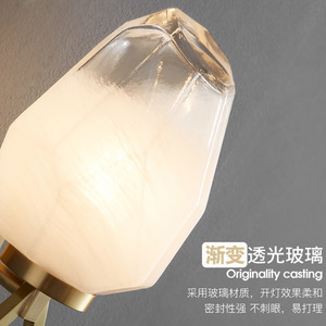 All-Copper Minimalist Modern Nordic <b>Wall</b> Lamp for Bedroom <b>Bedside</b> Luxury Hotel Guesthouse Staircase Corridor Hallway - Product Image 4