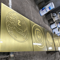 Placa de Relieve de Latón y Cobre Personalizada para Proyectos Municipales, Medallón Conmemorativo Moderno de Bronce para Plaza Pública o Fábrica