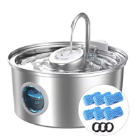 Neues Design Unterstützt OEM Edelstahl Wasserdichter Automatischer Haustier-Wasserspender 3,2L für Katzen und Hunde