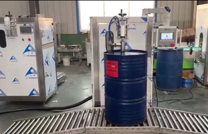 Semi auto 200L barril grande motor aceite coche lubricante Motor aceite neumático tambor pesaje máquina <span class=keywords><strong>de</strong></span> llenado - Product Image 2