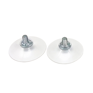 Ventouses en silicone robustes en plastique avec vis pour verre sans crochet - Product Image 3