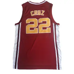 Yeni trend Richmond basketbol spor 22 Cruz kırmızı uzay reçel basketbol formaları ile profesyonel tasarım