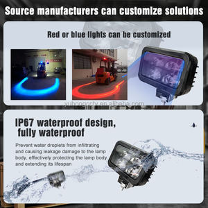 4-Sensor-Gabelstapler-Rückfahrradarsystem mit LED-Anzeige, Sprachwarnung, U-förmiger Roter Zone, Lichtbogen-Stroboskop und 12V-80V Sicherheitskit - Product Image 3