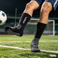 Chaussettes de football en coton avec logo, design OEM, confortables, antidérapantes, mi-mollet, chaussettes de sport personnalisées pour le football, le basketball et la course à pied