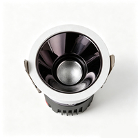 Spot LED encastré anti-éblouissement moderne en aluminium à spectre complet, CRI élevé Ra98, pour l'éclairage des zones d'hôtels et de bureaux