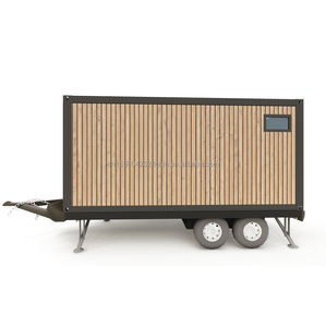 Petite maison conteneur entièrement équipée sur roues préfabriquée pour maison de remorque mobile Panneau sandwich en acier pour usage extérieur - Product Image 4