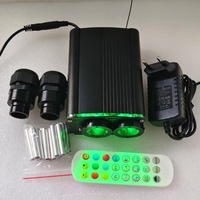 Kit de lampe LED à 2 têtes avec contrôle de zone séparé de couleur différente, WIFI, application Magic Home/Magic Light, fibre optique, ciel étoilé