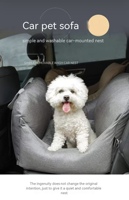 Siège auto pour animaux de compagnie quatre saisons moderne - Écologique, lavable, pliable, portable, coussin pour chien emballé en carton pour les voyages d'animaux
