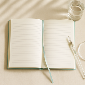 LABON Cahier en lin vert menthe pour les soins personnels, la journalisation et le <span class=keywords><strong>bien</strong></span>-<span class=keywords><strong>être</strong></span> quotidien Réflexion sur la gratitude <span class=keywords><strong>Livre</strong></span> d'écriture - Product Image 2
