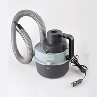 Aspirateur compact 12V avec logo personnalisé et cordon d'alimentation, idéal pour l'entretien régulier de l'intérieur des véhicules de trajets quotidiens