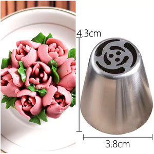 Accessoires de cuisson Outils Décoration de gâteau en acier inoxydable Sac à pâtisserie Buse de pulvérisation embouts de tuyauterie - Product Image 3