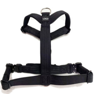 Hoge Kwaliteit <span class=keywords><strong>3Cm</strong></span> Brede Hondentuighalsband Met Duurzame Roestvrijstalen Metalen Gesp Tactische Hondentuig Voor Honden - Product Image 3