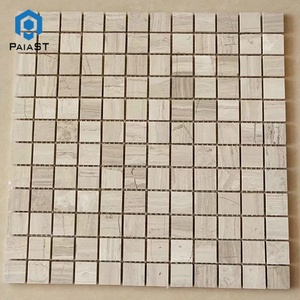 Dosseret de cuisine en marbre <span class=keywords><strong>Blanc</strong></span> de Carrare Petit Cube Motif Mosaïque - Product Image 2