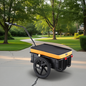 Remorque de vélo robuste pour charges lourdes, capacité de charge de 88 lb, pliable, avec housse imperméable, attache universelle, réflecteurs - Product Image 2