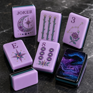 Tuiles de Mahjong Américaines en Acrylique Gravées, Modernes et Portables, Ensemble de 160 Pièces, Fabricant Personnalisé avec Étiquette Privée - Product Image 4