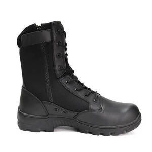 Hanagal OEM ODM personalizado Durable escombros suela de malla de tela Premium cuero <span class=keywords><strong>botas</strong></span> tácticas <span class=keywords><strong>botas</strong></span> de combate para los hombres - Product Image 3