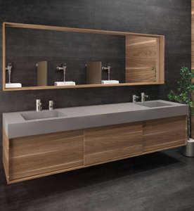 Meuble sous-<span class=keywords><strong>vasque</strong></span> de salle de bain moderne avec lavabo et toilette Carcasse en contreplaqué Prix d'usine Vente en gros Meuble sous-lavabo moderne - Product Image 1