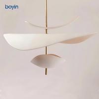 Lustre Pétale Français Moderne Nordique Minimaliste Créatif de Designer pour Salon Chambre Salle à Manger Décoration