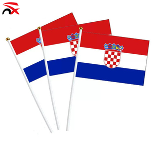 Housse de capot de <span class=keywords><strong>voiture</strong></span> drapeau de la Croatie, foulard de supporter de football de la Croatie, accessoires de soutien pour les fans de football 2026, vente en gros directe usine - Product Image 2