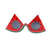 Lunettes de soleil unisexes pour enfants, design triangle fruit pastèque, protection UV400, idéales pour l'été, fabriquées à Yiwu